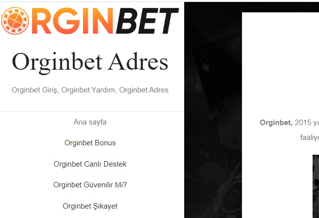 Orginbet Giriş