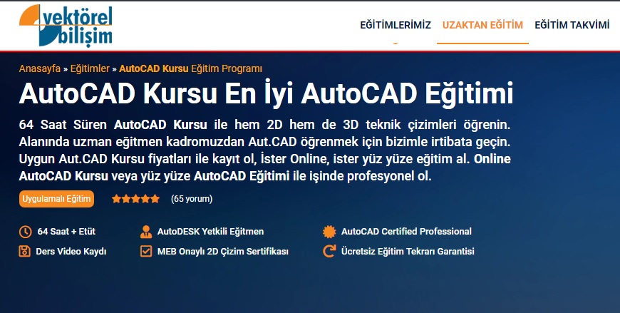 Autocad Kursu Ankara