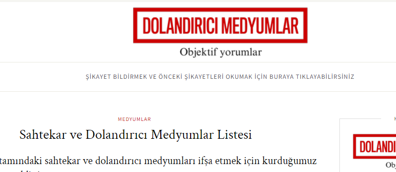 Dolandırıcı Medyumlar