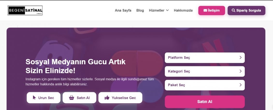 Beğeni ve Takipçi Satın Alma