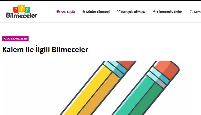 Bilmeceler örnekleri