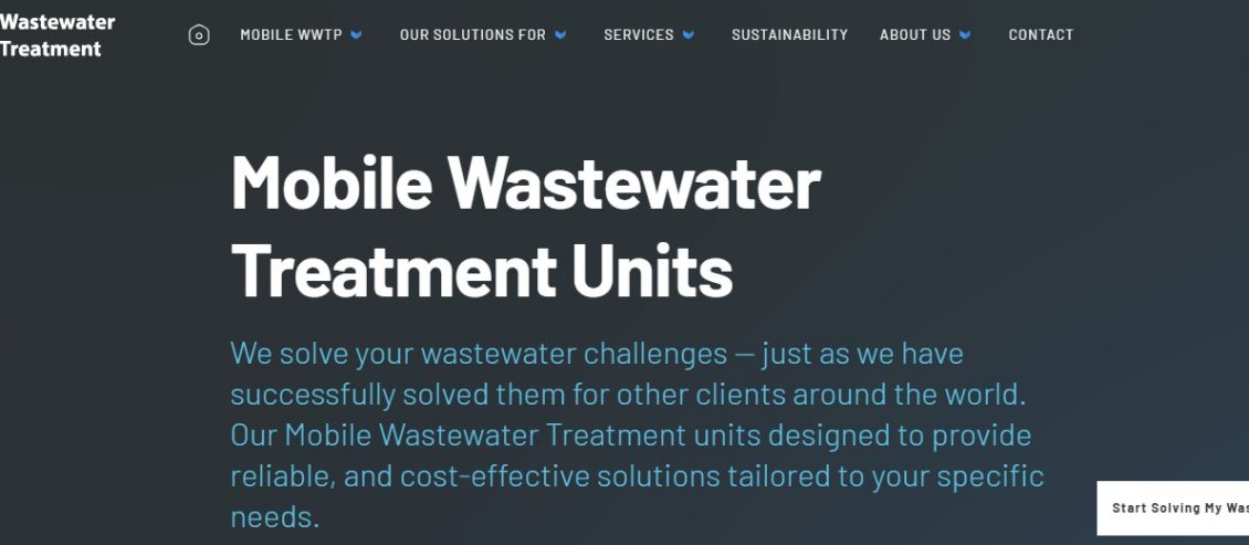 Mobile wastewater treatment