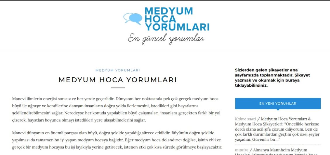 medyum hoca yorumları