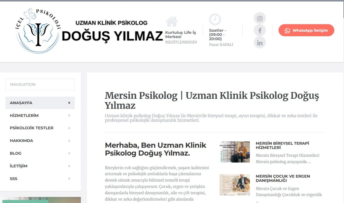 Mersin dikkat eksikliği testi