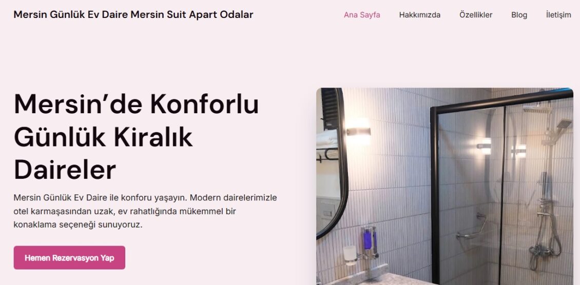 mersin günlük kiralık ev